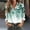 #077-Green, variant on Craaazy Women's Casual Long Sleeve Button Down Shirts Gifts