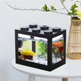 thumbnail image 5 of Yirtree Small Fish Tank, Clear Stackable Cube Tank for Turtle Jellyfish Goldfish Moss Balls Insects, 5 of 8