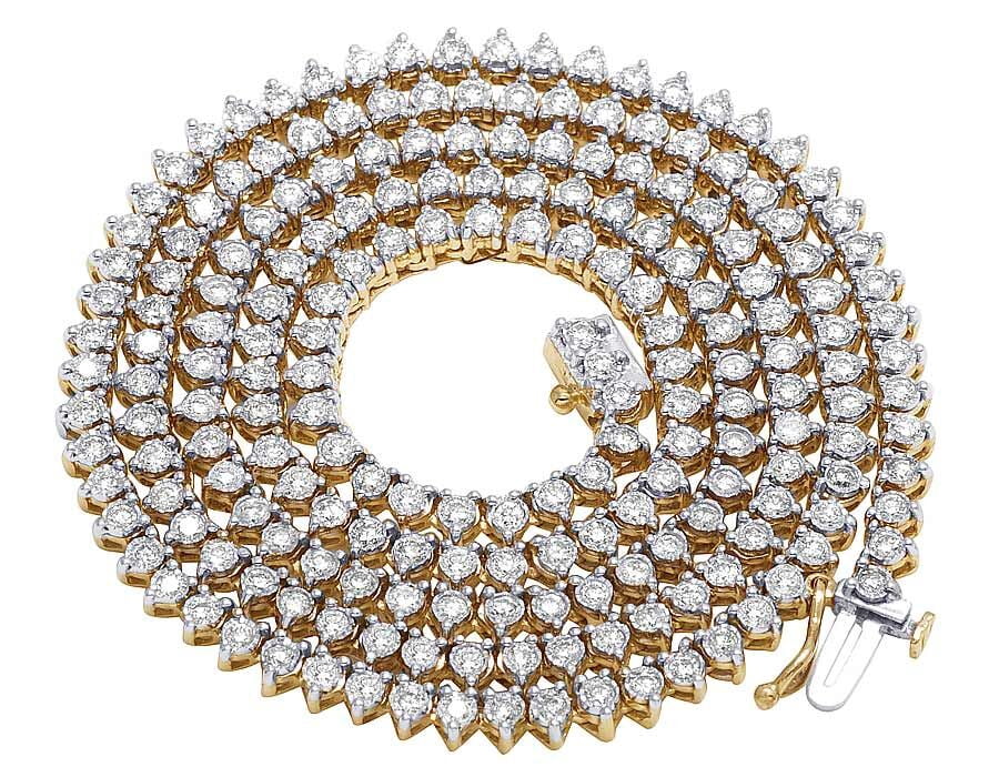 10K Yellow Gold Genuine Diamond 3.5MM 