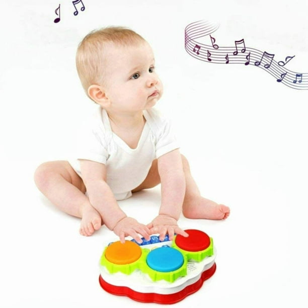 2 en 1 Tapis musical électrique Jouets Set Toddler Piano & Tambour