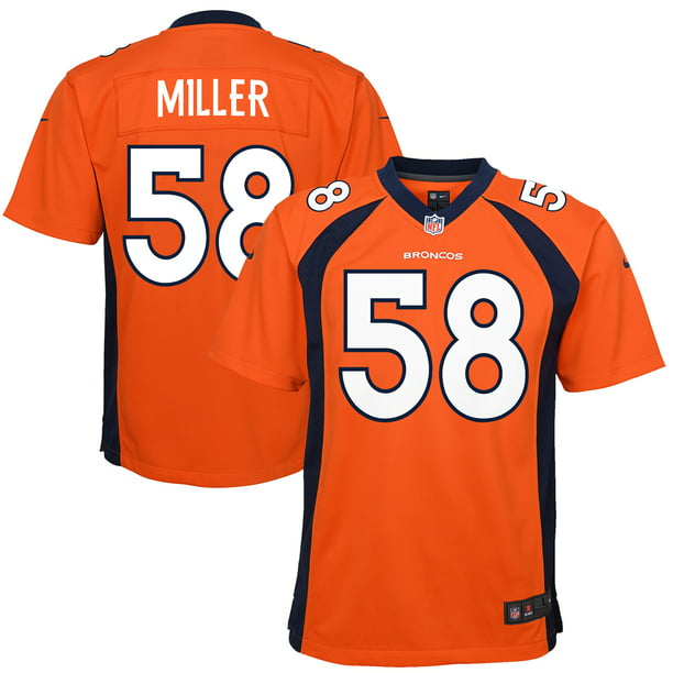 Von Miller Denver Broncos Nike Youth Team Color Game Jersey - Orange