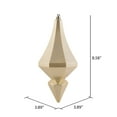 thumbnail image 6 of Vickerman 8" Champagne Candy Finish Diamond Finial Ornament, Pack of 2, 6 of 6