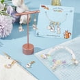 thumbnail image 4 of 24 Pcs Meteor/Rabbit/Cloud Stitch Markers Pearl Beads Enamel Crochet Stitch Marker Charms Removable Lobster Clasp Locking Stitch Marker, 4 of 6