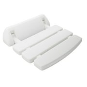 ANZZI Folding Shower Seat, Wall-Mounted Bathroom Safety & Comfortable Bath Seat 13.78 in. White
