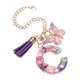 thumbnail image 1 of Cadena de taza con letra C, cadena de bolsa, cadena de llavero, accesorios decorativos lindos (en forma de piedra), 1 of 6