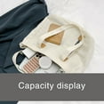 thumbnail image 3 of Canvas Bags Handbag for Womens Shopper Bag with Zipper Students Shoulder Bags, 3 of 19