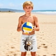 thumbnail image 5 of ATOGUTA Boys Swim Shorts Kids Swimwear Bathing Suits Quick Dry Beach Board Shorts Size 5T-14, White, 5 of 6