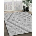 thumbnail image 2 of Ahgly Company Indoor Square Patterned Gray Goose Gray Area Rugs, 5' Square, 2 of 6