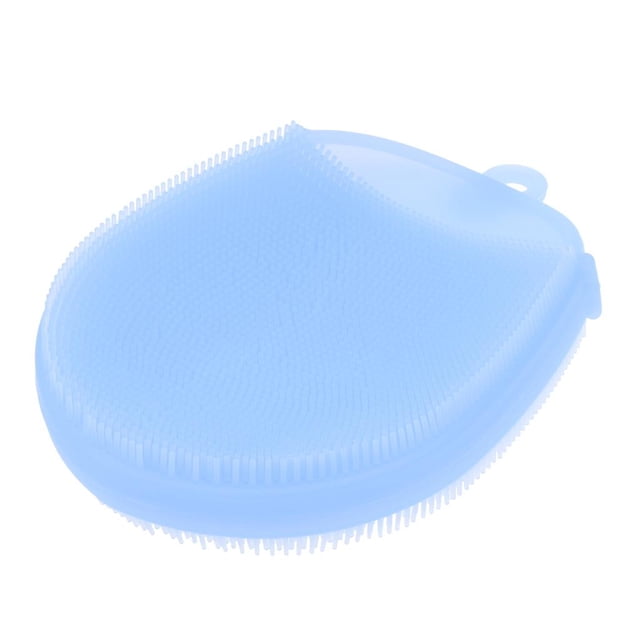 cepillo de baño de de silicona ducha de cuerpo exfoliante azul Colcomx Cepillo de baño de silicona