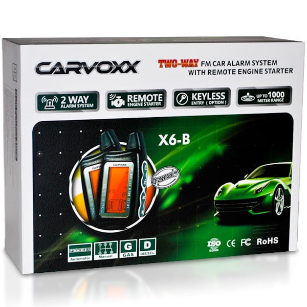 KapscoMoto 2 Way LCD Car Alarm Keyless Entry Remote Starter Compatible with  Pontiac / Mazda MX-3 MX-5 MX-6 Protege RX-7 RX-8