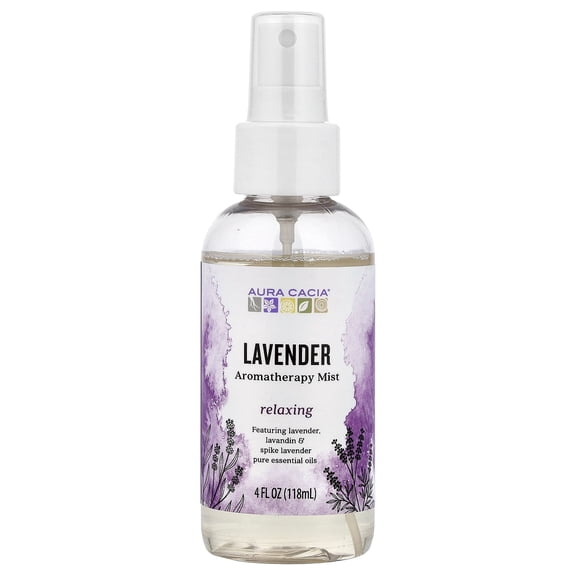 Aura Cacia Aromatherapy Mist For Room And Body, Lavender - 4 Oz