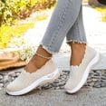 thumbnail image 2 of Women Casual Shoes Mesh Sneakers Walking Shoes Summer Footwear Round Toe Slip On Breathable Style For All Daily Occasions ,Us Size:8.5, 2 of 7