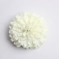 thumbnail image 4 of Flores artificiales, 10 cabezas de flores de seda, ramo de flores de crisantemo Crema, 4 of 9