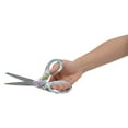 thumbnail image 5 of Westcott 8" Fashion Sewing Scissors, Titanium Bonded, Bent, Floral, Multicolor, for Crafting, Sewing and Fabric, 1-Count, 5 of 12