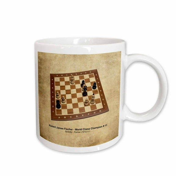 3drose, World Chess Champion Number Eleven Fischer, 11oz Mug