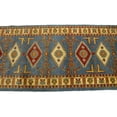 thumbnail image 6 of Blue Geometric 3X10 Kazak Oriental Runner Rug, 6 of 11