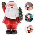 thumbnail image 4 of Gymnture christmas Christmas Santa Figurine Resin Statue Miniature Cake Topper Xmas Ornament Red, 4 of 10