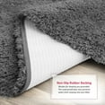 thumbnail image 5 of Clara Clark Set of 3 Absorbent Bath Mat Non-Slip Backing Rubber Bathroom Rugs, 17x24, 20x32, 32x48 Gray, 5 of 7
