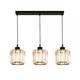 thumbnail image 1 of Lámpara Colgante Labg de Techo Cristal Moderna Decorativa 3 Cabezas Negro, 1 of 5