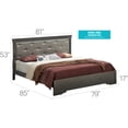 thumbnail image 2 of Glory Furniture Lorana King Sleigh Bed in Charcoal Black, 2 of 2