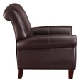 thumbnail image 3 of Faux Leather Club Chair, Brown, 3 of 7