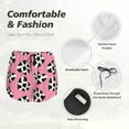 thumbnail image 4 of Picia heart with cow Pattern Women's 2 in 1 Athletic Running Shorts High Waisted Workout Casual Gym Sweat Shorts with Comfy Liner Zipper Pockets-XX-Large, 4 of 7