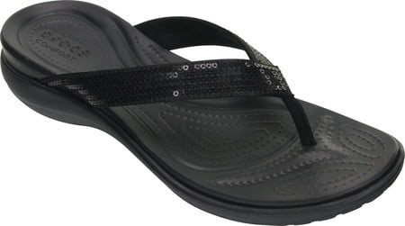 Women's V Sequin Flip Sandals - Walmart.com