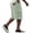 #01Light Green, variant on Men's Solid Corduroy Cargo Shorts Multi Pocket Elastic Drawstring Waist Relaxed Knee Length Streetwear Casual Workout Shorts