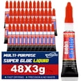 thumbnail image 1 of Super Glue WOUSEDO Liquid 48 x 3 g para madera, caucho y cuero, 1 of 7