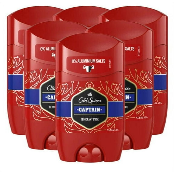 Old Spice Captain Deodorant Stick (6 pack)