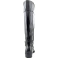 thumbnail image 3 of Alfani Women's Jadah Wide Calf Black Knee-High Leather Equestrian - 5 M, 3 of 5