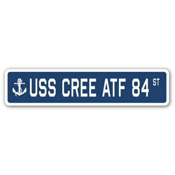 USS CREE ATF 84 Street Sign us navy ship veteran sailor gift