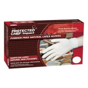 Protected Chef Disposable Gloves Latex Powder Free 3.5mil Large 100/BX NL 8971L