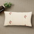 thumbnail image 6 of Qiweii Embroidered Rose Flower Pillows, Sofa Bed Lumbar Head Support Cushions, Simple Pillowcases Holiday Gifts, 6 of 6