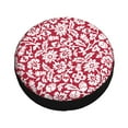 thumbnail image 3 of Easygdp Red Flowers Wheel Sun Guard, Spare Tire Cover,Universal Trailer Suv Truck Camper Travel,Easy To Install And Remove -16 Inch, 3 of 9