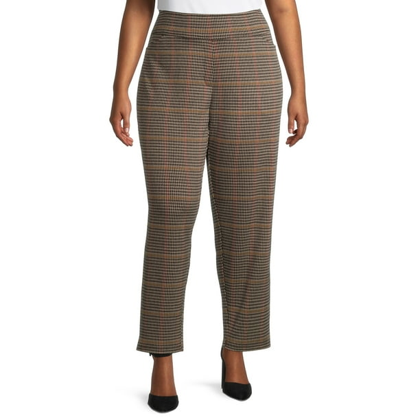 Terra Sky Terra Sky Women s Plus Size Pull On Plaid Terra Sky Terra Sky Women s Plus Size Pull On Plaid
