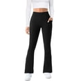 thumbnail image 2 of COPYLEAF Pantalón de yoga de cintura alta para mujer con bolsillos talla L, 2 of 5