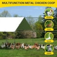 thumbnail image 6 of 2025 New Large Metal Chicken Coop, Walk in Chicken Runs with Cover for Yard, Large Chicken Coop with Double Door, Metal Chicken Pens for Outdoor Farm Yard (6.5'L x 9.8'W x 6.5'H), 6 of 7