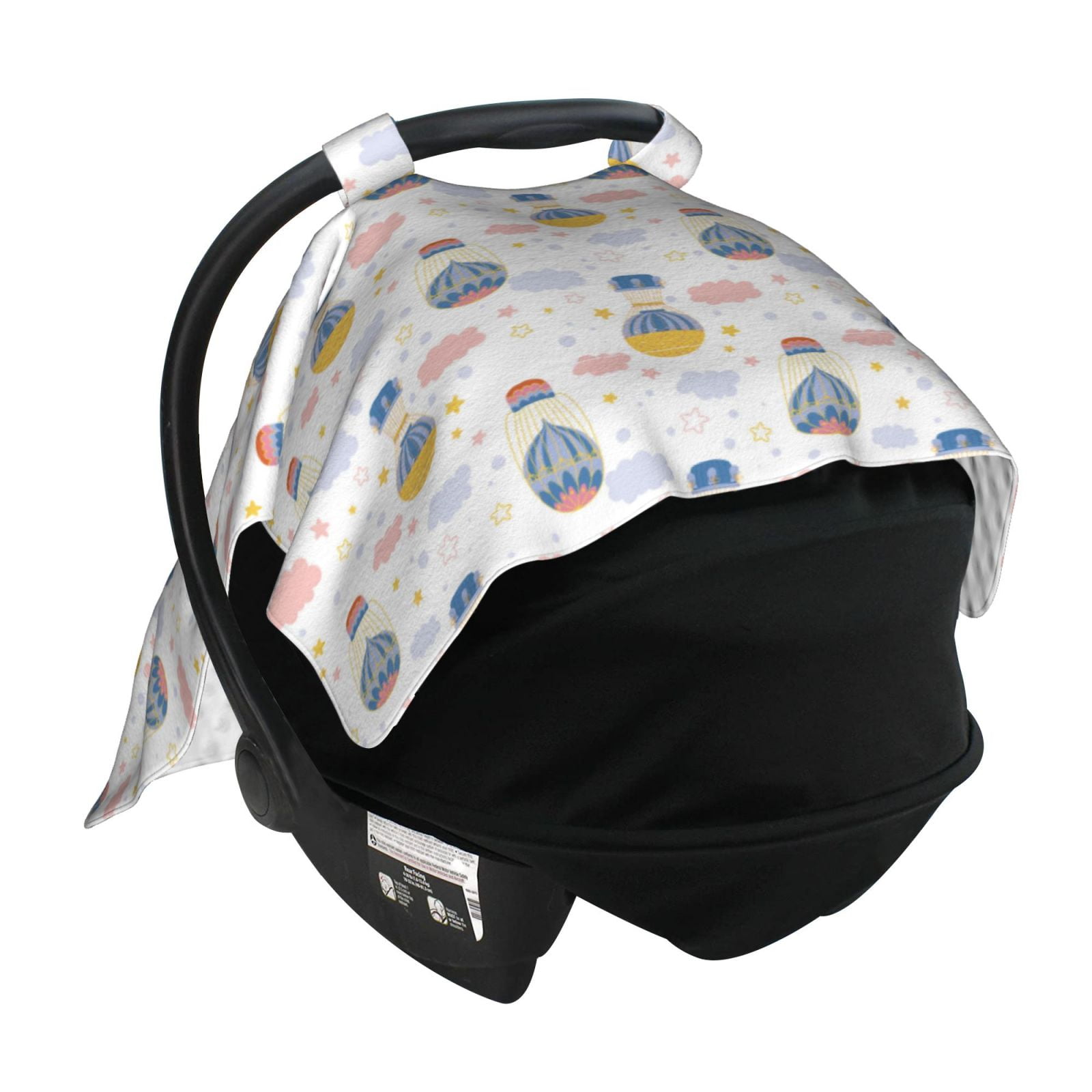 Car Seat Cover Baby - hot air balloon Breathable Infant Car Seat Cover for Baby Carseat, Lightweight Comfort Baby Essentials Must Haves Newborn Stuff for Girl Boy