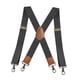 thumbnail image 5 of Tirantes elásticos anchos para hombre, informales, resistentes, para eventos formales Gris oscuro, 5 of 9