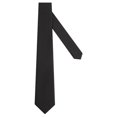 thumbnail image 4 of Corbata de color puro Corbata de negocios Corbata formal Corbata de hombre Corbata de color puro Seda de poliéster clásica Corbata formal de moda de negocios para la oficina diaria Banquete Boda Negro, 4 of 8