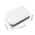 thumbnail image 3 of Double Draining Soap Box with Lid, Plastic Soap Holder with Removable Tray and Flip-Top Design for Bathroom, Kitchen, and Travel, 3 of 6