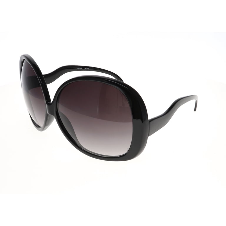 Oversized Jackie O Round Dark Lens Sunglasses - Walmart.com display picture 1