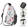 thumbnail image 3 of Nurse Sling Bag Crossbody - Cute & Funny Anti-Theft Chest Backpack for Nursing, Travel & Outdoor Adventures - Spacious Durable Bag for Hiking, Biking & Daily Commuting, 3 of 6