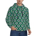 thumbnail image 2 of Daiia Peacock'S Tail for Men's Fashion Hoodies & Sweatshirts with Kangaroo Pocket Hooded Sweatshirt Breathable & Moisture Wicking-Medium, 2 of 7