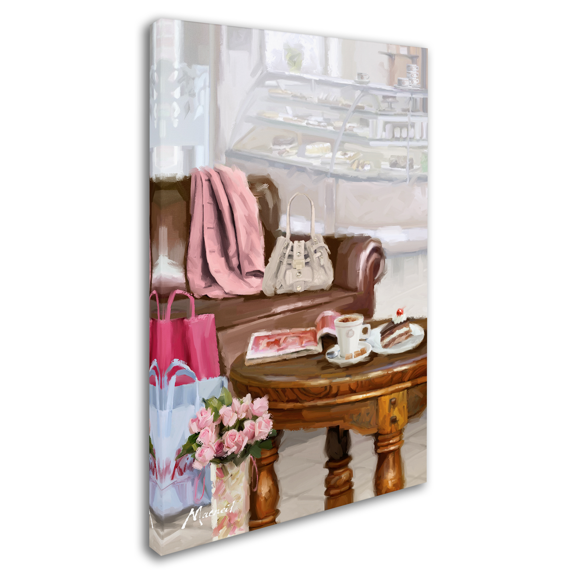 The Macneil Studio 'Coffee Shop 2' Canvas Art