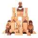 thumbnail image 5 of 50 piezas de bloques de construcción de madera, juguete de construcción que desarrolla habilidades motoras Montessori, formas 3D para niños y niñas de, 5 of 9