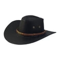 thumbnail image 1 of Sombrero de vaquero Strade Fareast Limited sombrero para El sol informal de ala grande negro, 1 of 8