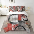 thumbnail image 2 of Feelyou Vintage Art Circle Twin Bedding Sets 7-Piece for Kids, Abstract Geometric Bedding Comforter Set, Retro Oil Printing Reversible Sheet Sets, Ultra Soft Home Decor, 2 of 7