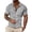 A-Light Gray1120, variant on Bibifish Mens Polo Shirts Short Sleeve Quarter Zip Herringbone Geometric Pattern Casual Shirts Lightweight Tops